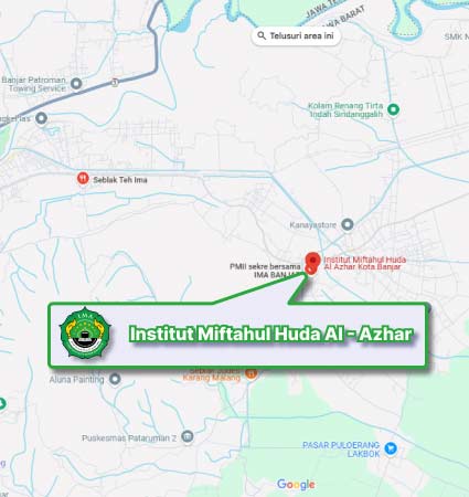 Lokasi Kampus & Peta (Google Map) Institut Miftahul Huda Al-Azhar Nomor
